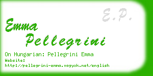 emma pellegrini business card